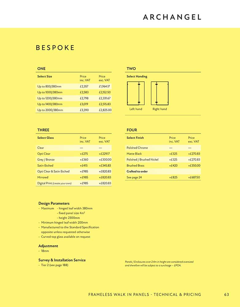 Archangel Bespoke specification