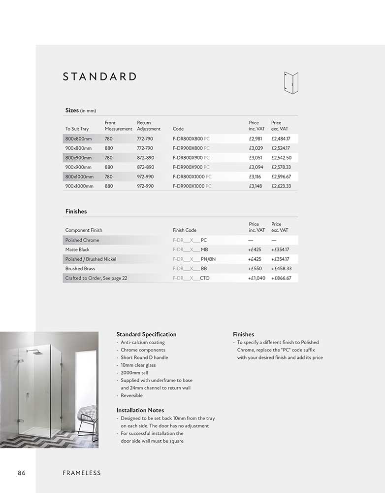 Cadiz Standard specification