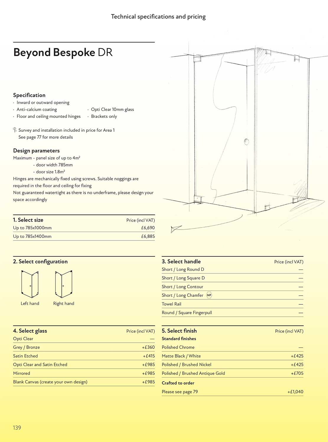 Beyond Bespoke DR brochure page