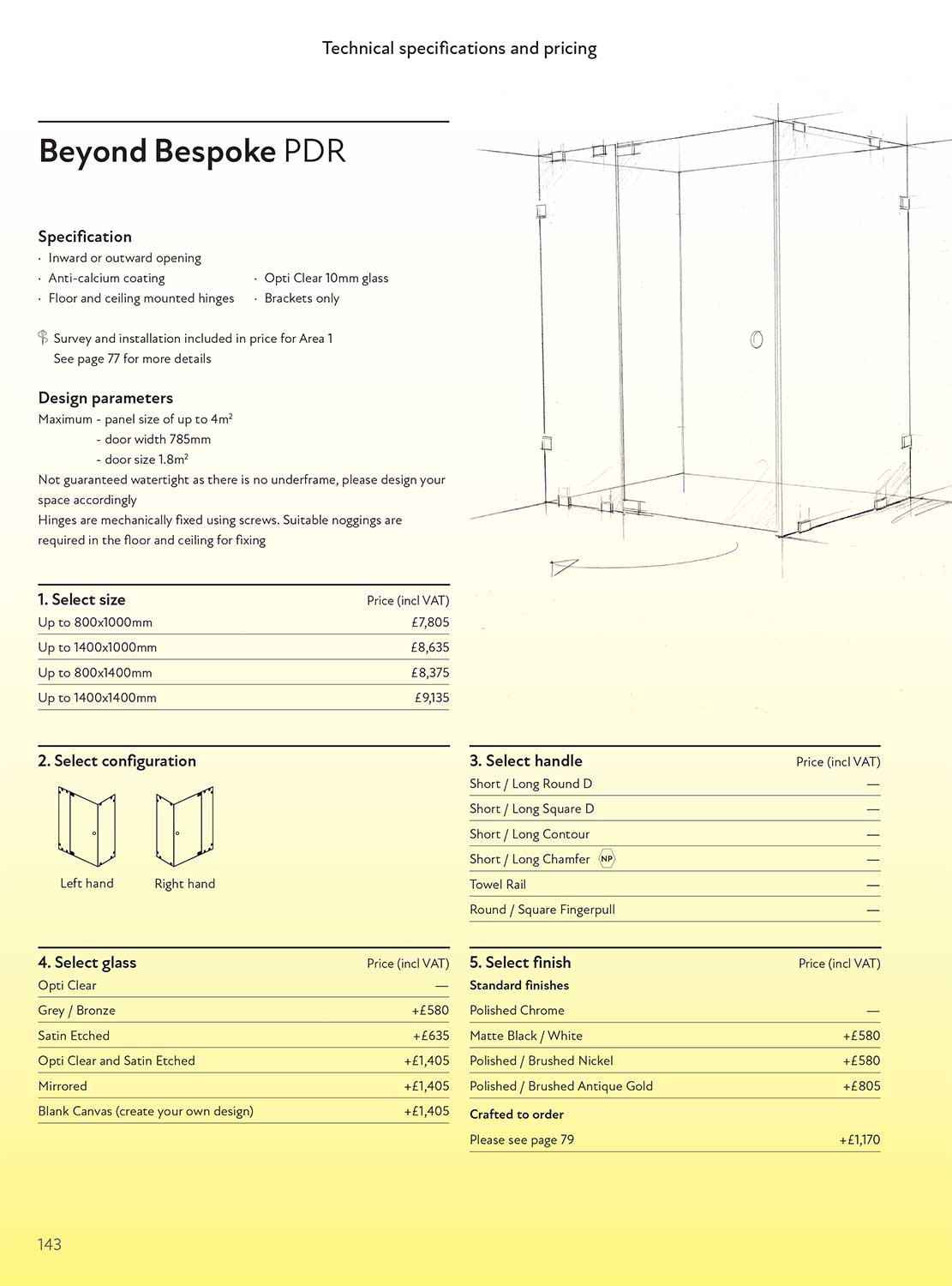 Beyond Bespoke PDR brochure page