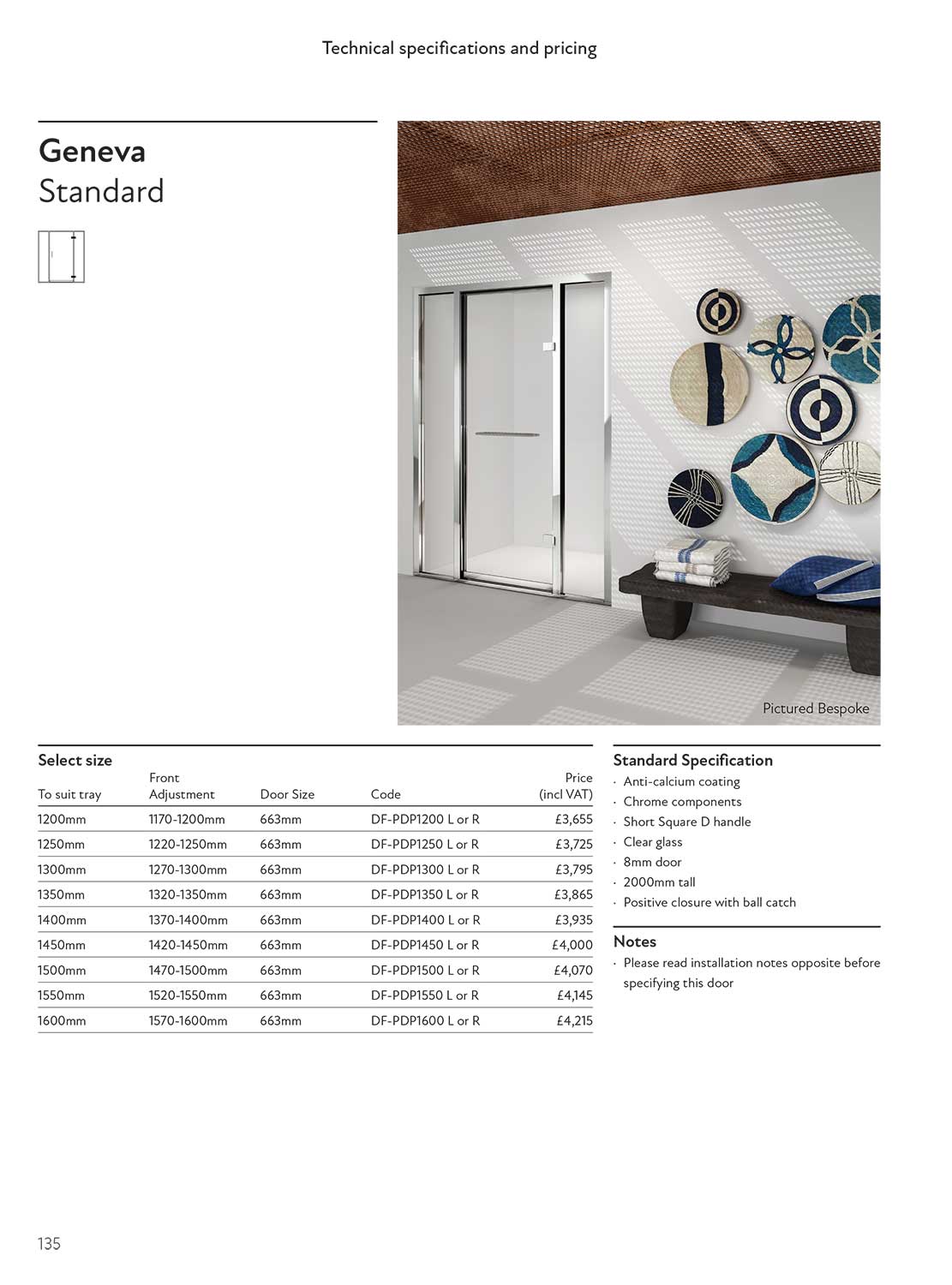 Geneva Standard brochure page