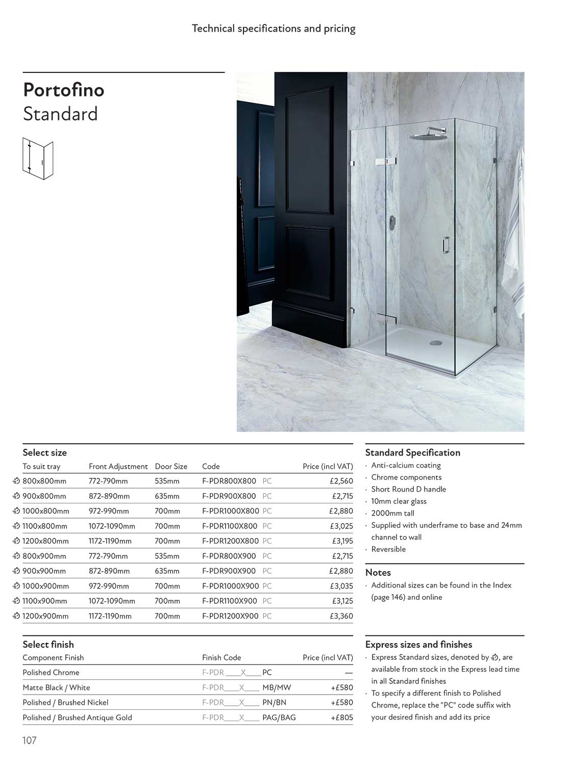 Portofino Standard brochure page
