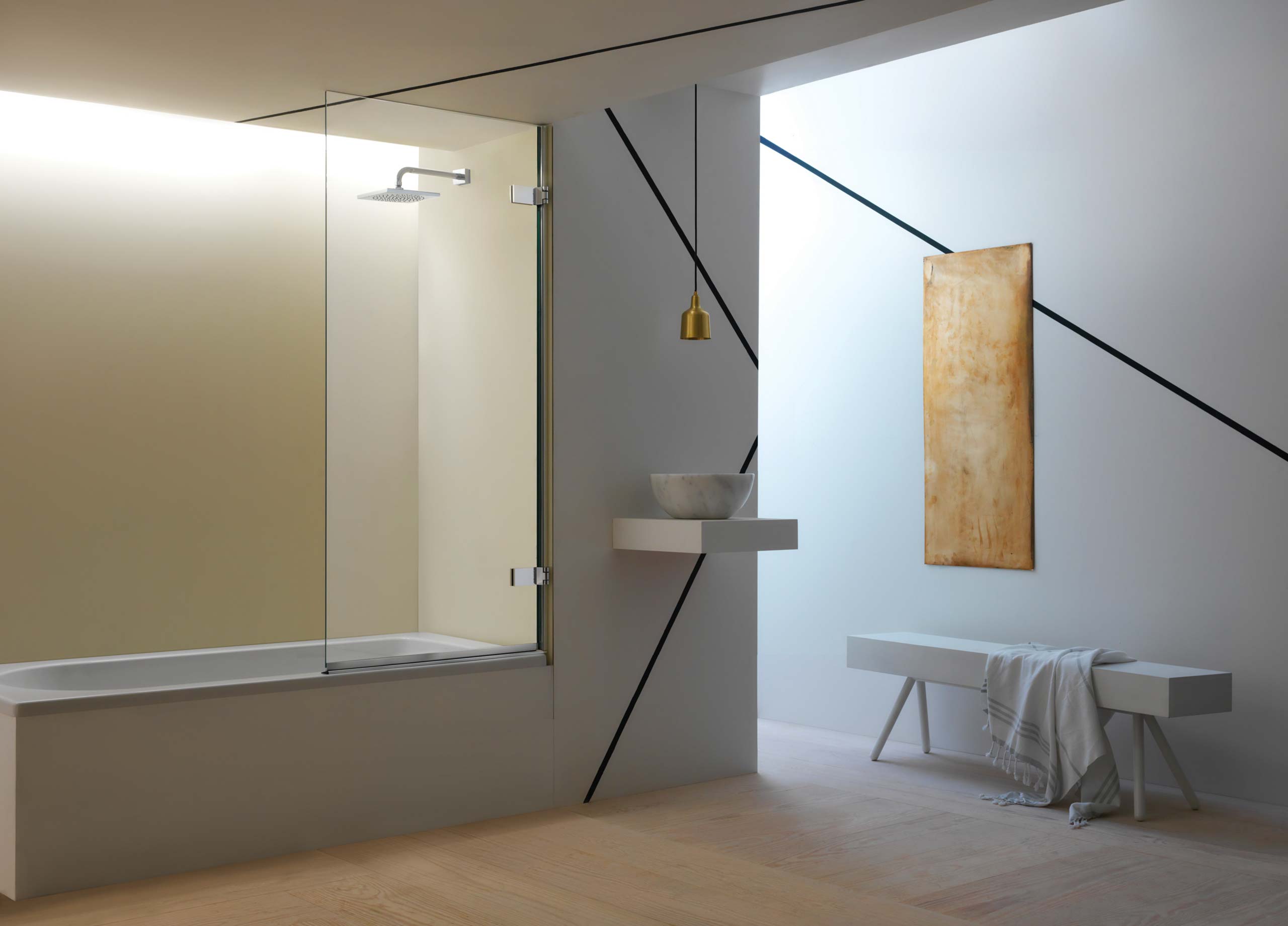 Alessi straight shower screen
