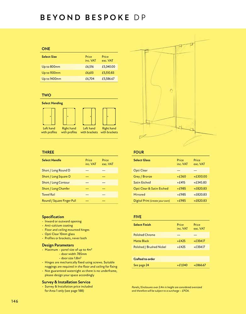 Beyond Bespoke DP brochure page