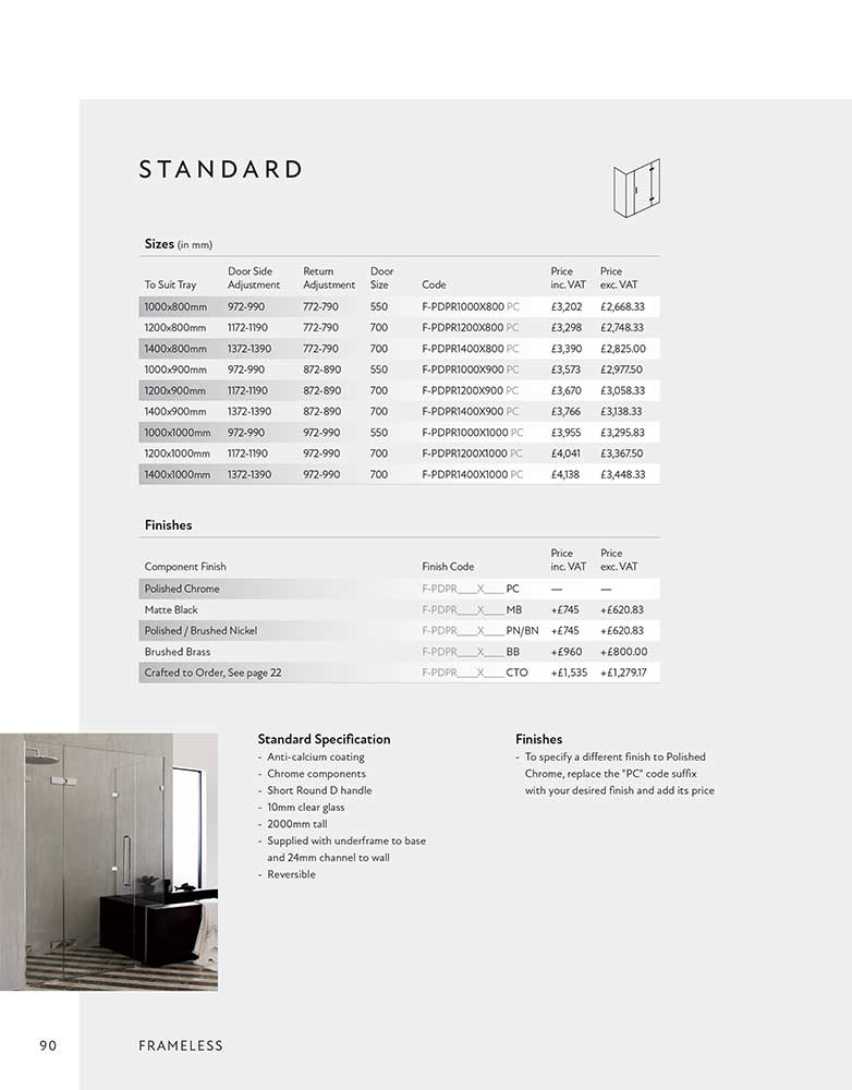 Deauville Standard specification