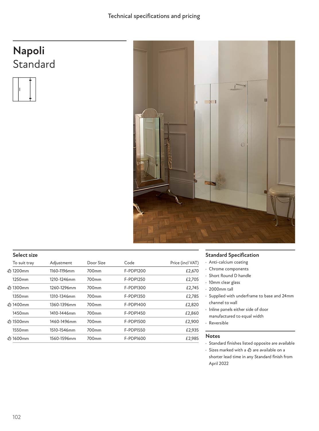 Napoli Standard specification