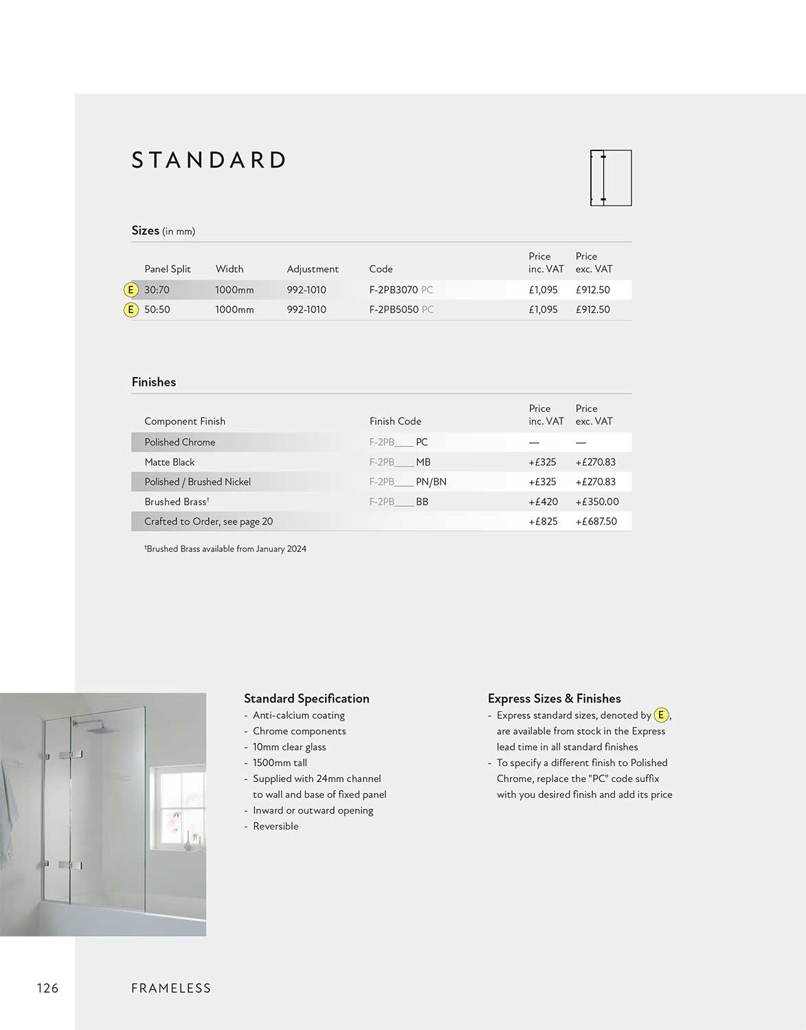 Valletta Standard 2023 Brochure Page