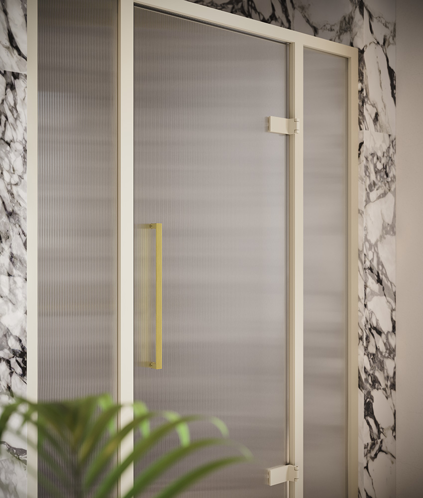 Geneva Bespoke reeded glass