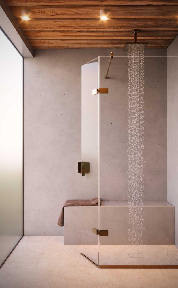 Bespoke Archangel Shower Enclosure in Taunton finish