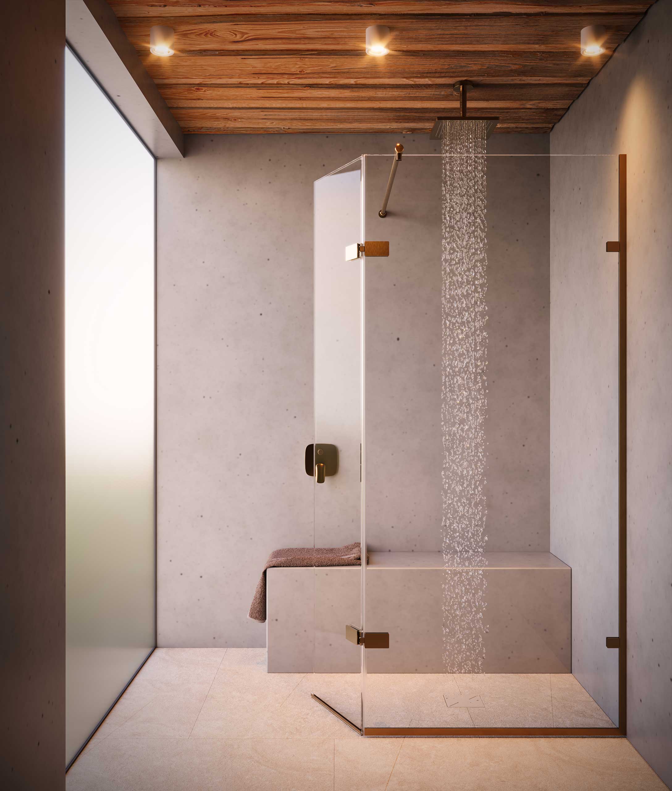 Bespoke Archangel Shower Enclosure in Taunton finish